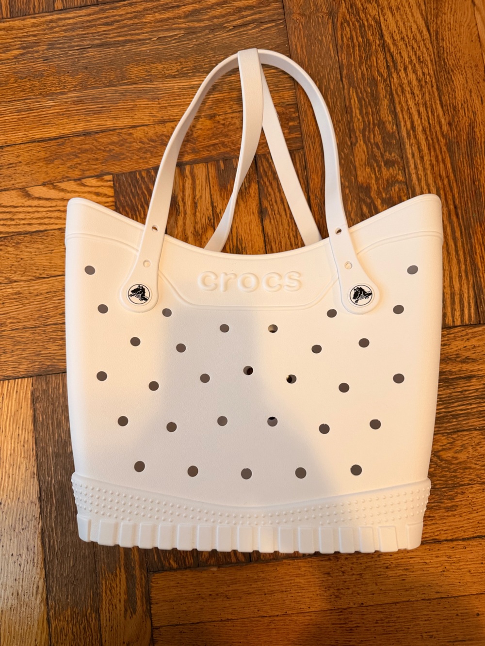 CROCS White Medium Tote